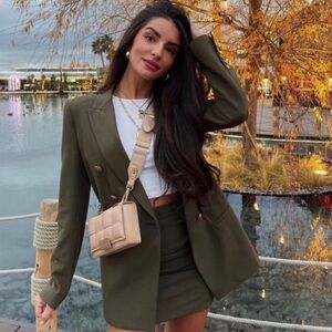 Zara olive green Skirt